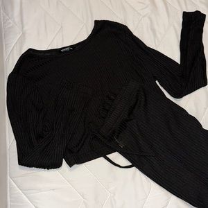 Shein Crop Top Pants Set